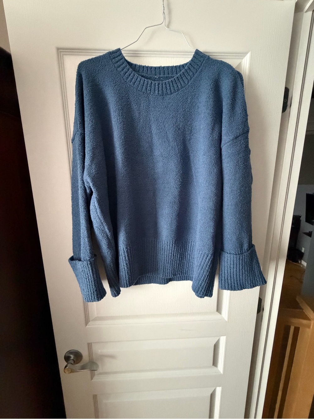 Blue Women's Cozy Crewneck Sweater